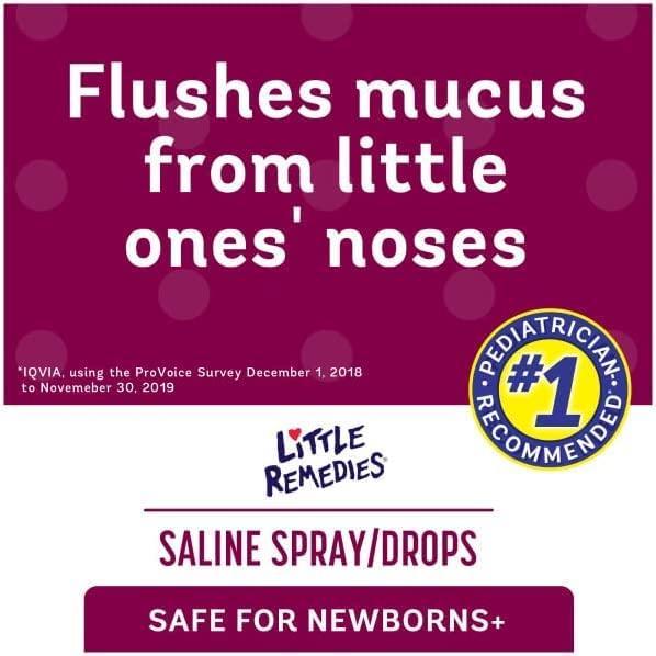 Little Remedies Little Remedies Little Noses Saline Spray Drops - 1 Fl Oz (Pack Of 2)