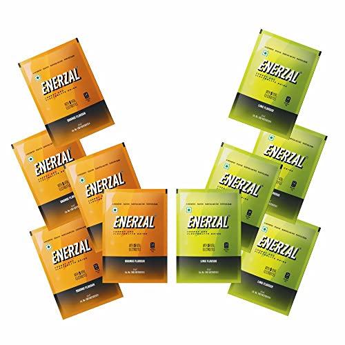 Enerzal Enerzal Energy Drink Powder Combo Of Orange & Lime 100 Gm (Pack Of 10)