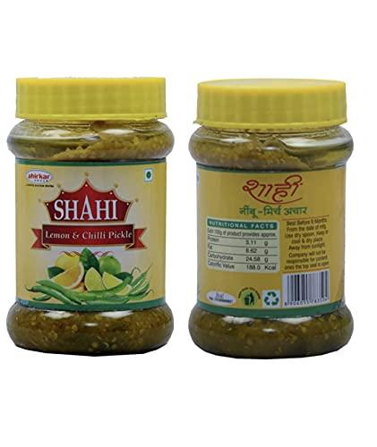 SHAHI Shahi Mango Pickle, Shahi Mixed Pickle and Shahi Lemon Chilli Pickle, Combo Set - 200gms Each.
