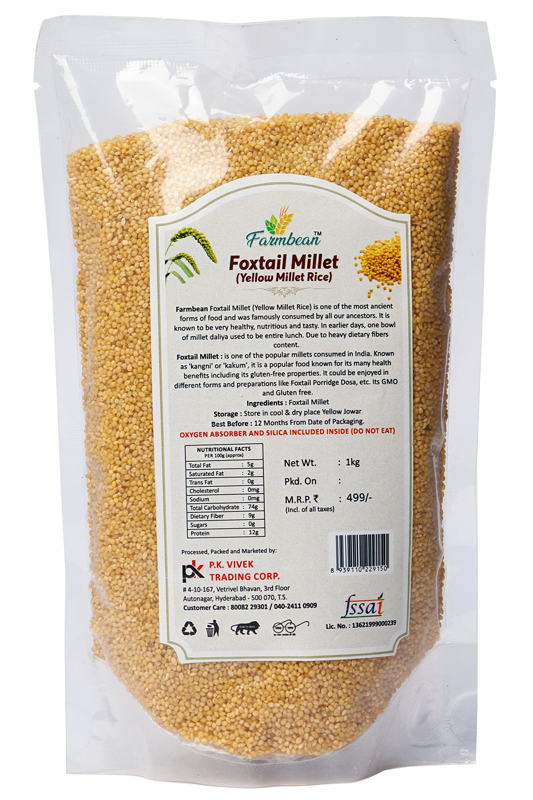Farmbean Farmbean Foxtail Millet Kangni Thinai korralu 1kg