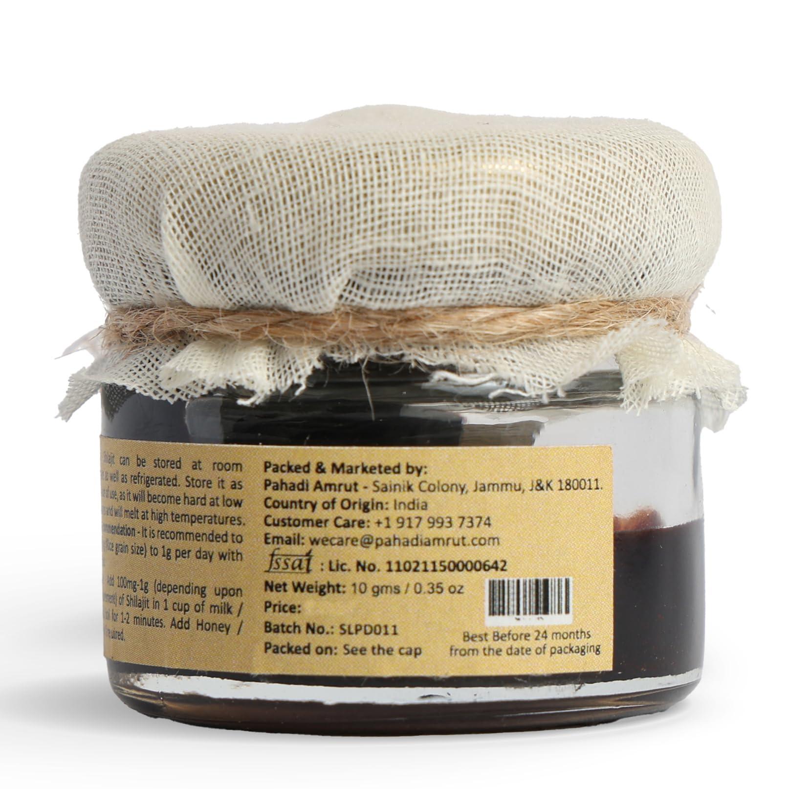 Pahadi Amrut Pahadi Amrut Shilajit | 100% Natural Himalayan Shilajit I Pure Shiliajit 10G Paste