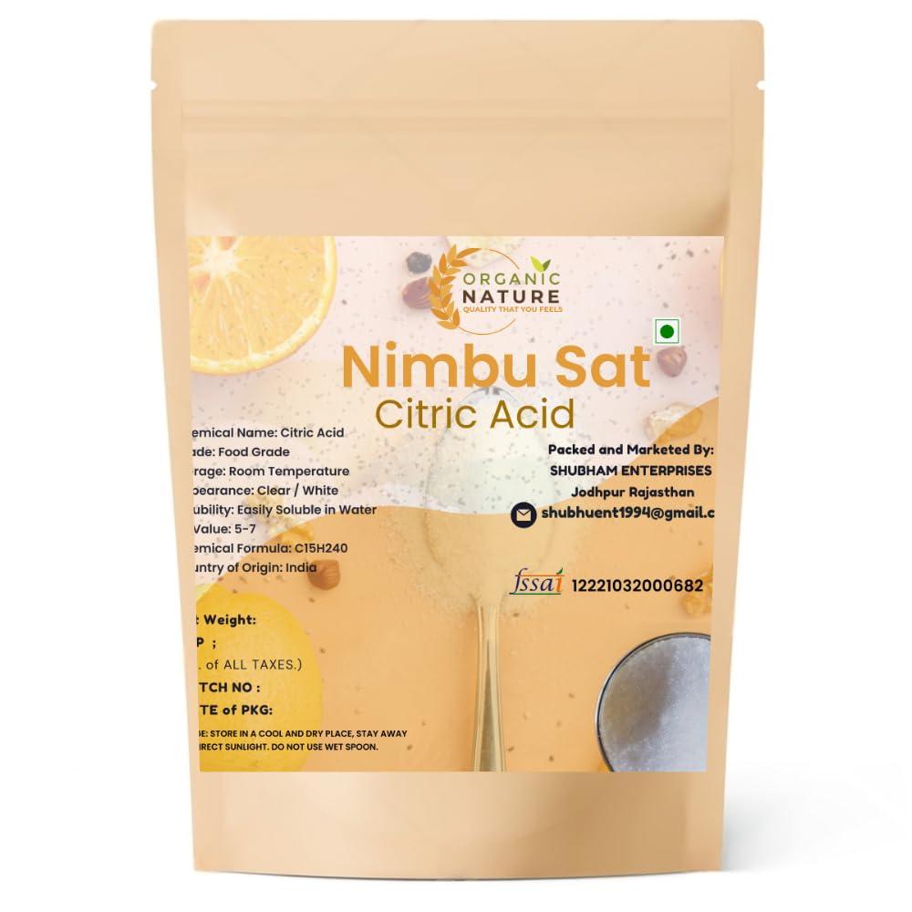 organic nature ORGANIC NATURE Citric Acid Nimbu Sat nimbu ka salt tatri (pack of 900 gram)