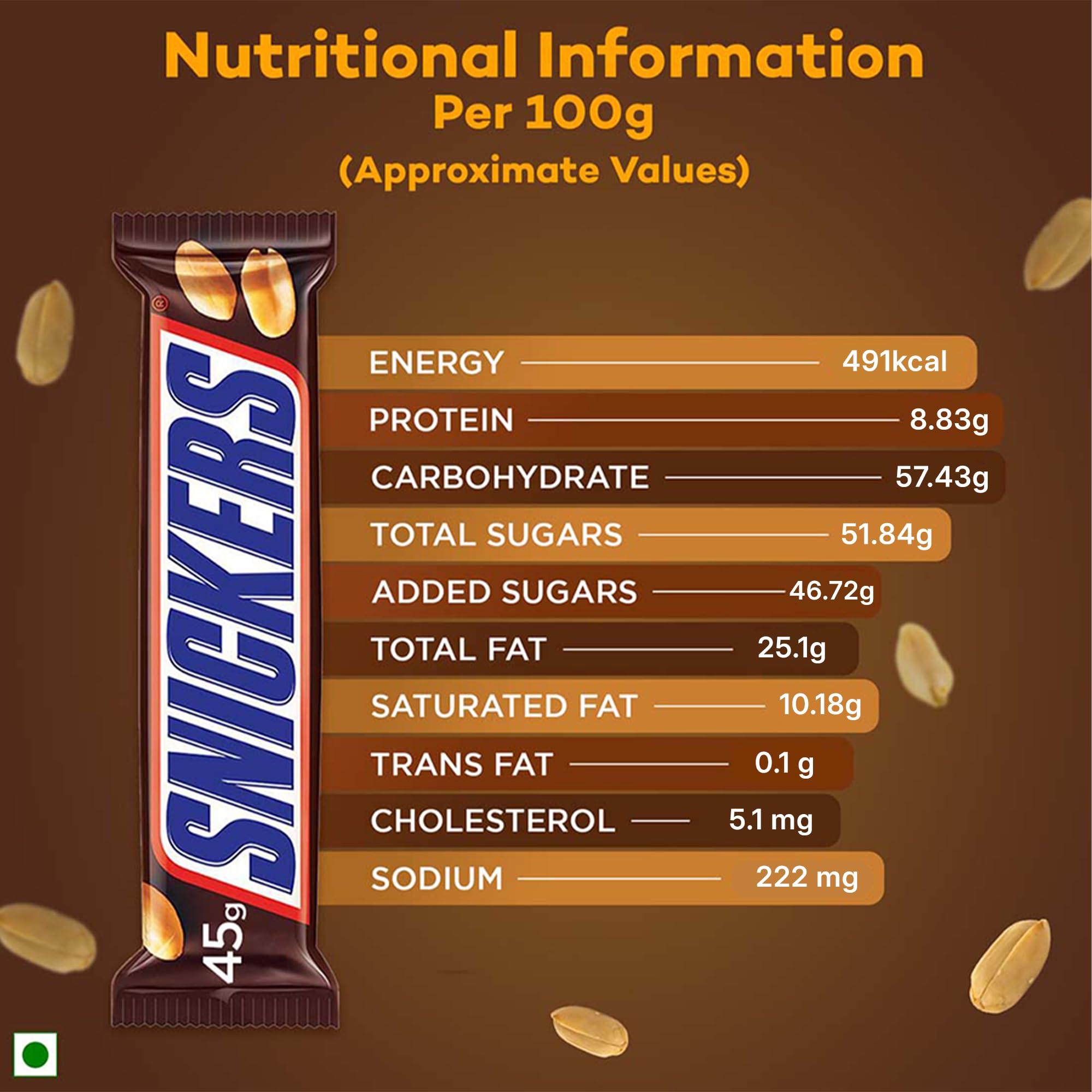 Snickers Snickers Peanut Filled Chocolate Value Pack | 3 Peanut Chocolate Bars | Loaded with Roasted Peanuts, Nougat & Caramel Delight | Imported Chocolate | Pack of 4 - 135 gram