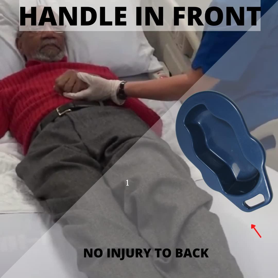Scientific Indian Scientific Indian I Bed Pan with Lid for Male Female Elderly Patient I Urine Pot Collector I Hospital Grade Polypropylene (WIDE BED PAN + FEMALE URINAL)