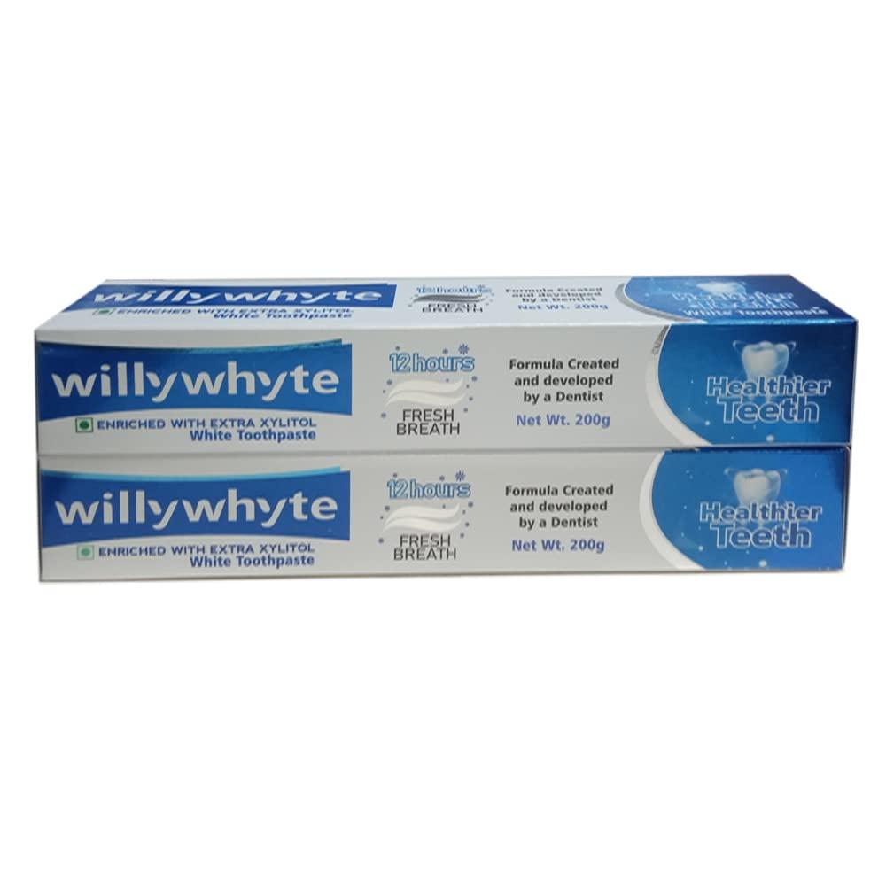 Willywhyte Willywhyte White Cavity Protection Toothpaste With Extra Xylitol(400Gm 2X200Gm)