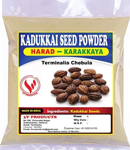 3V PRODUCTS 3V PRODUCTS: Kadukkai Powder 50g | Haritaki | Karakkaya | Harad | Terminalia Chebula Powder