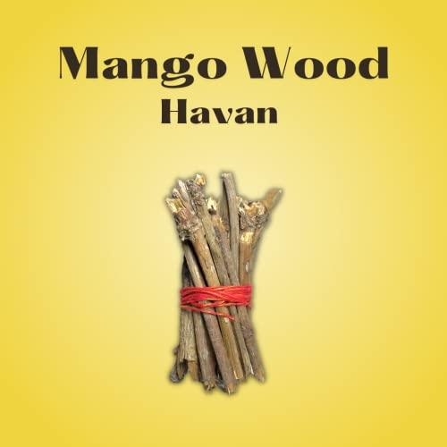 Manufacture by Manish Gruh Udyog Original Mango Wood for Havan | Aam Ki Lakdi for Hawan Puja Samagri (Pack of 1kg)