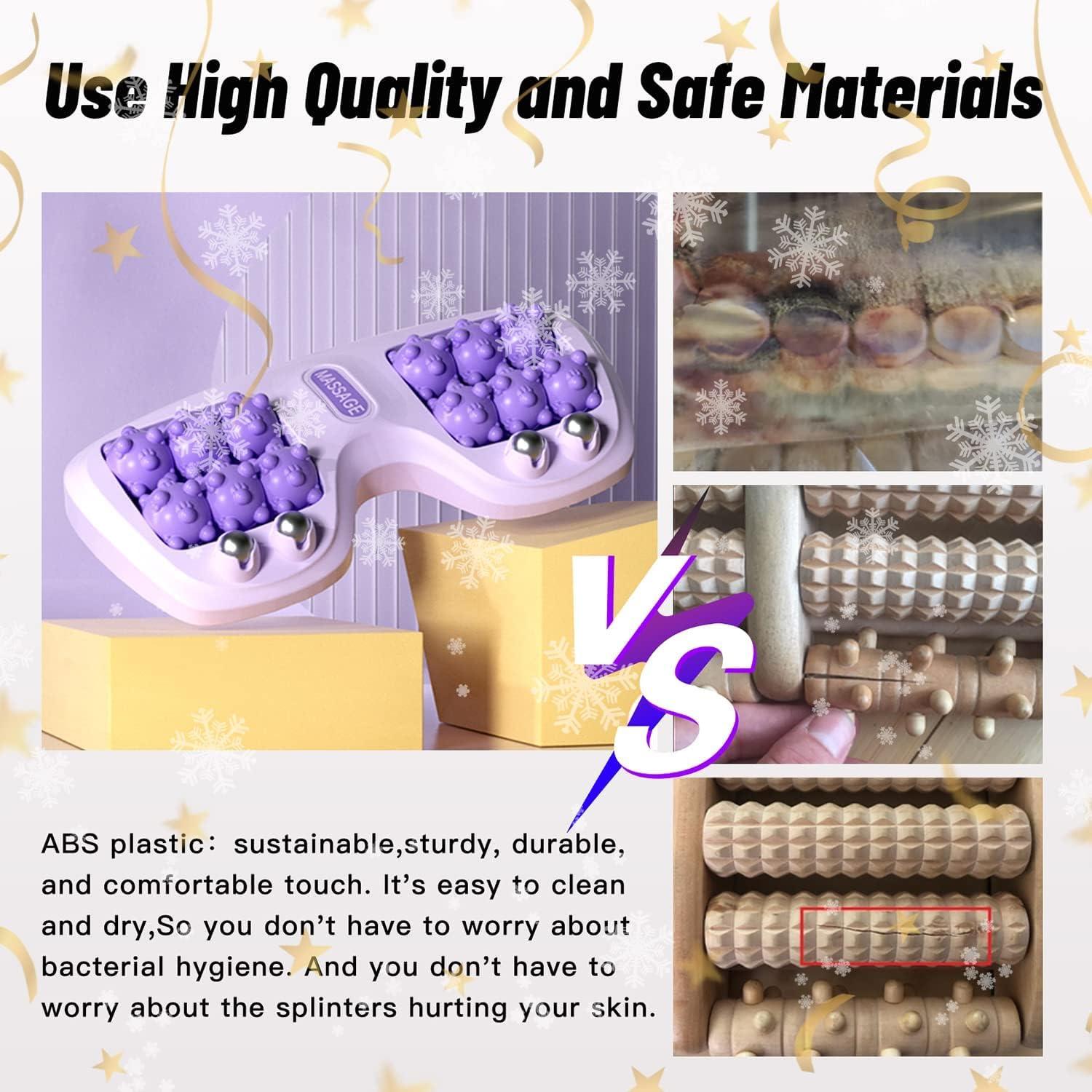 Luteti Luteti Cat's Paw Shaped Foot Roller Massager, Relieves Heel and Arch Pain, Relaxes The Body, Cute and Practical Gift, a Must for Runners, Effective for Plantar Fasciitis