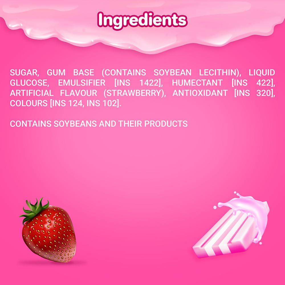 Boomer Skittles Boomer Bubble Gum Jar, Strawberry Flavoured Chewing Gum, Long Lasting Sweetness, Fun Chewing Gum Ideal For Sharing With Friends, 999.6 G, Pack Of 2