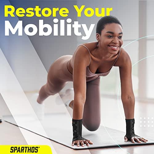 Sparthos Sparthos Wrist Support Sleeves (Pair) Medical Compression for Carpal Tunnel and Wrist Pain Relief Wrist Brace for Men and Women Made from Innovative Breathable Elastic Blend