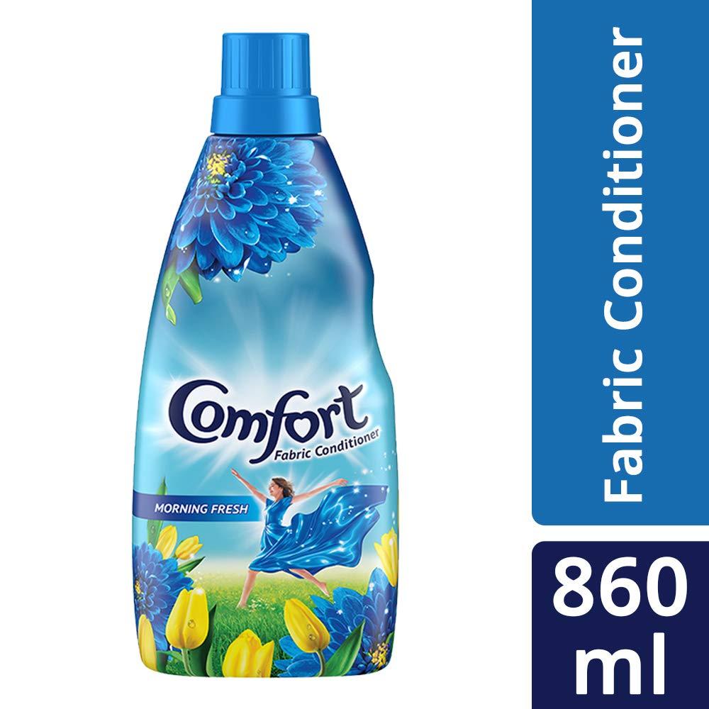 Comfort Comfort Morning Fresh Fabric Conditioner 860 mL | After Wash Liquid Fabric Softener | Softness, Shine & Long Lasting Freshness (Pack of 2)