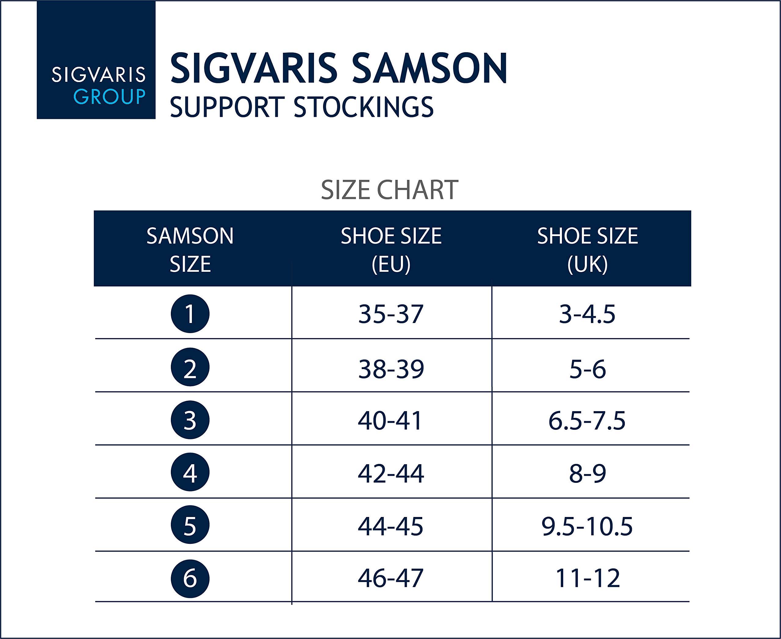 Sigvaris SIGVARIS SAMSON - Support Stockings with Graduated Compression for men and women - ideal for travel and everyday wear (size - 3)