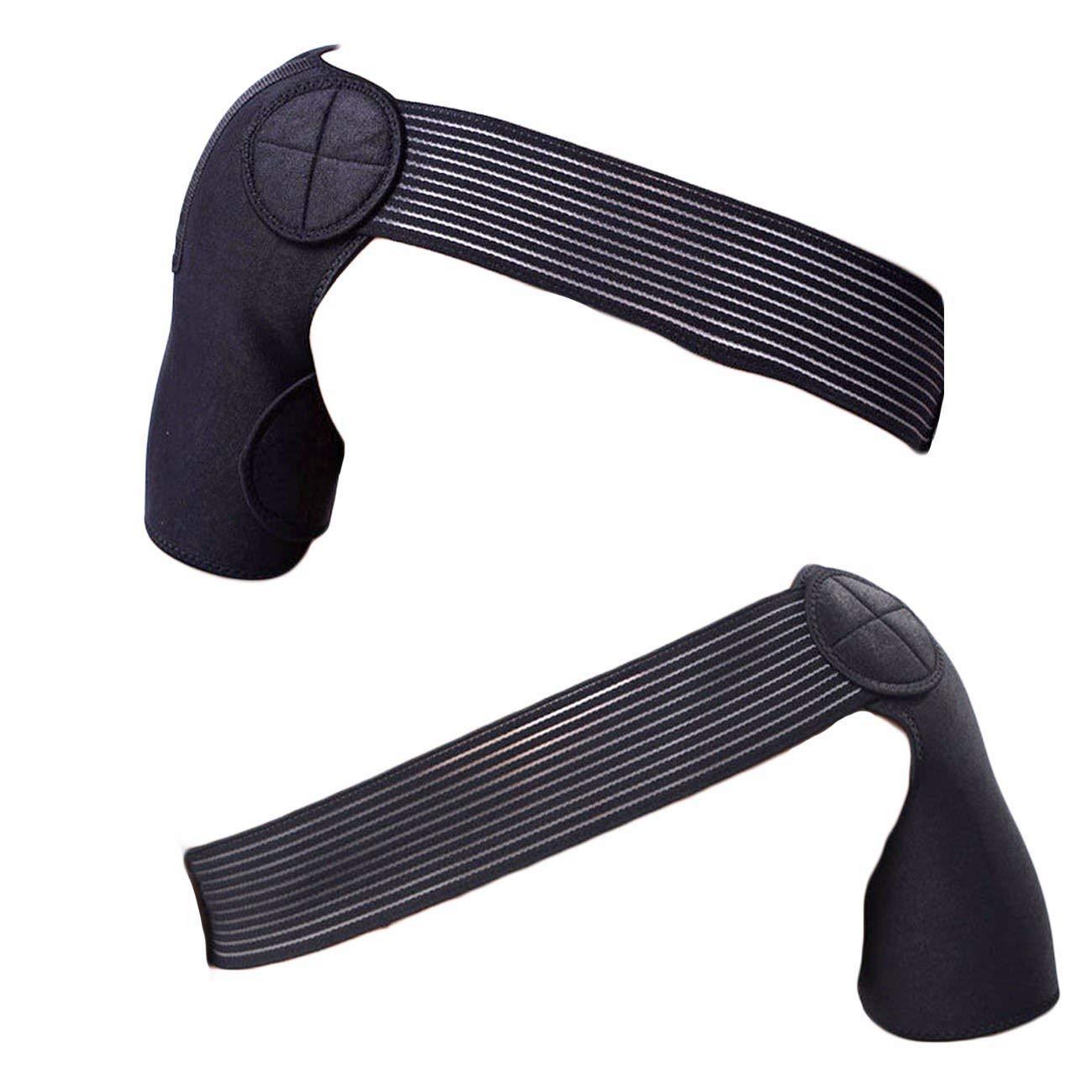 IRIS IRIS Compression Shoulder Brace Shoulder Support Strap Light Weight and Adjustable for Rotator Cuff Injury Prevention and Recovery- One Size, Left & Right