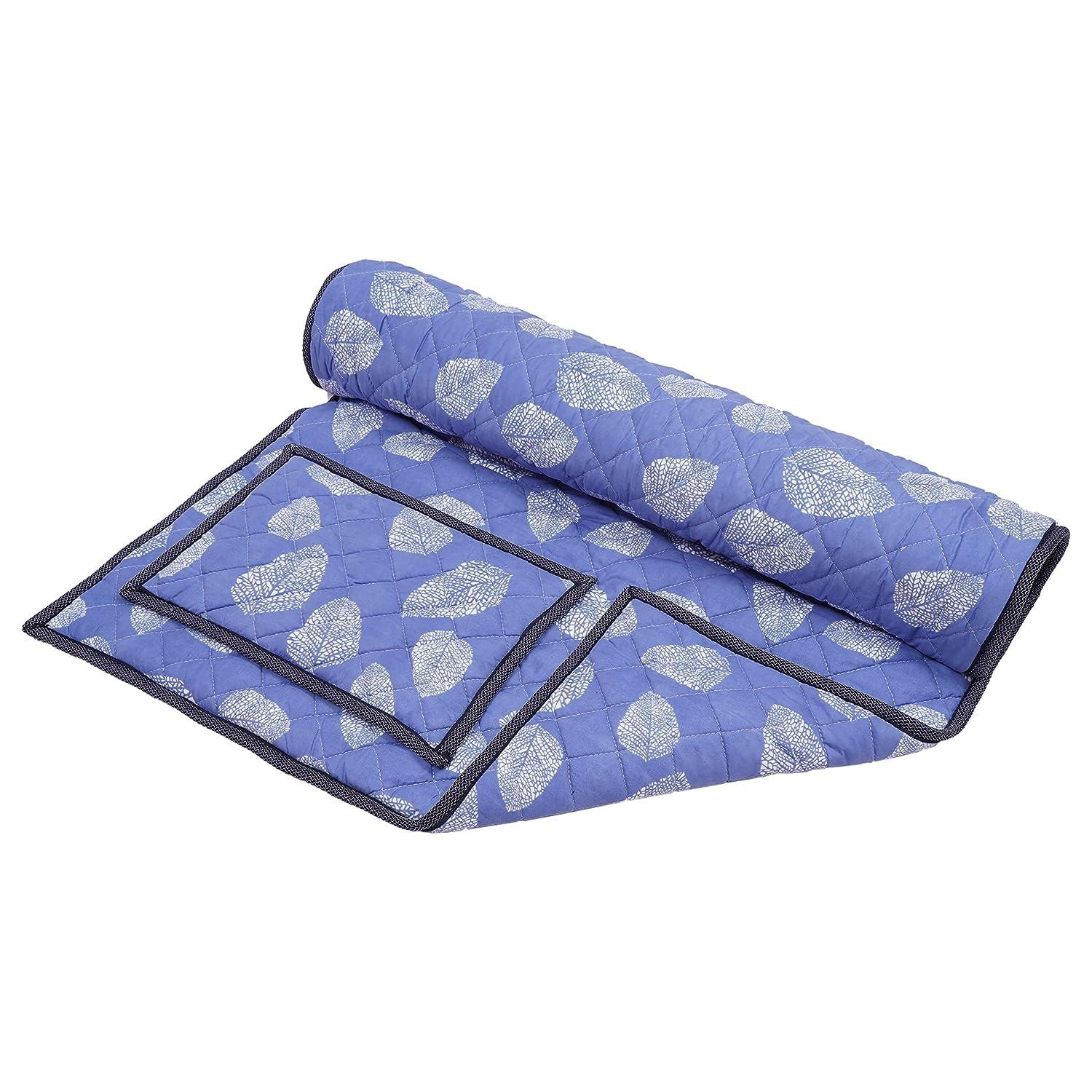 Magnowell Magnowell Bio Magnetic Mattress Pad | 3 x 6 Ft | Comes with 1 Pillow | Water Bottle Cover/Bio Magnetic Water Energy Pad | Bio Magnettic Hand Bracelet Combo for Deep Sleep and Pain Relief | Sky Blue