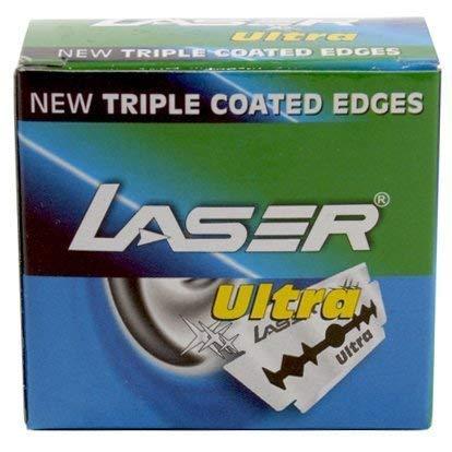 Generic Laser Shaving Ultra Double Edge Safety Razor Blades For Men With Triple Coated Edges -Set Of 50 Pieces Pack Of 1