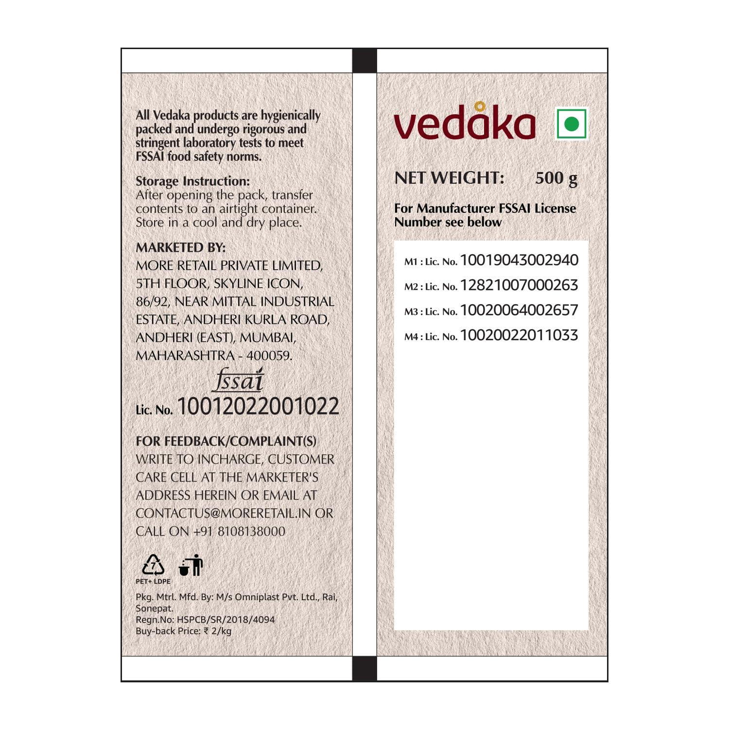 Vedaka Amazon Brand - Vedaka Premium Inshell Walnuts, 1kg (500gm x 2)