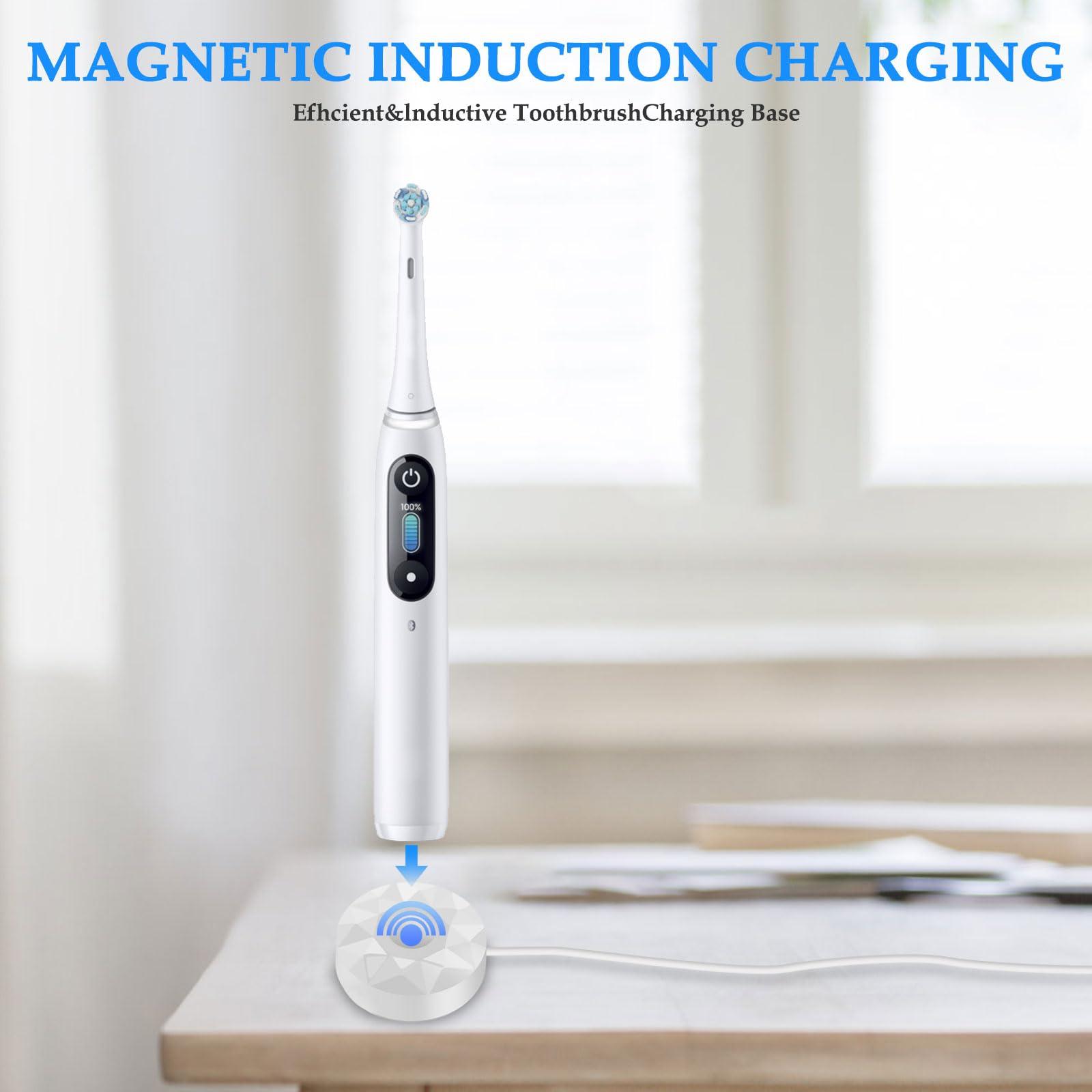 MULTIM MULTIM Electric Toothbrush Replacement Original Model 3768 Charger Power Supply Compatible with Braun Oral B iO Series 7 8 9 Electric Toothbrush Magnetic Charging Base Power Adapter Cord