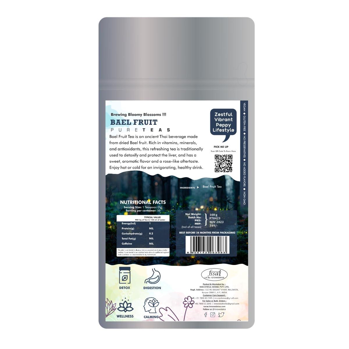 INNOVEDA Bael Fruit Tea For Digestion 50 tea Cups