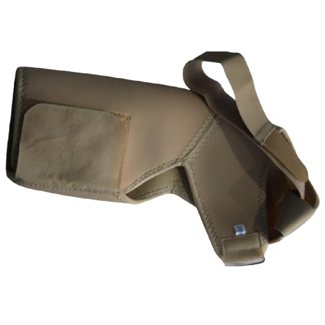 PARISILL PARISILL Neoprene Shoulder Support Brace With Adjustable Stretch Strap Wrap Belt |Suitable To Rotator Cuff,Dislocated Ac Joint,Shoulder Pain For Men&Women.(Beige) (RIGHT)