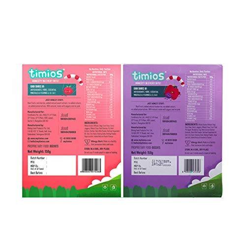 Timios Timios Zookers Mix Flavours | Kids Snacks | Baby Snacks for 12+ Months | Nutritious & 100% Natural Animal Shaped Biscuit | Pack of 2