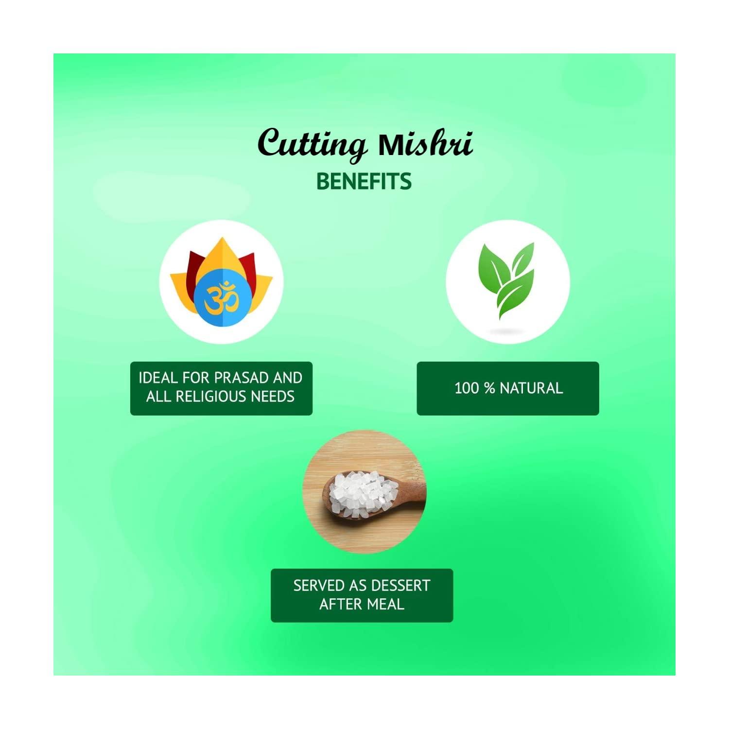 GHOTARAM Ghotaram Cutting Sakhar Mishri//Crystal Rock Sugar Candy//Diamond Kallu Sita Khanda Sakkare Sharkara | Sugar Diamond Fresh (Mishri Dana) Sugar Crystals Small- 480g