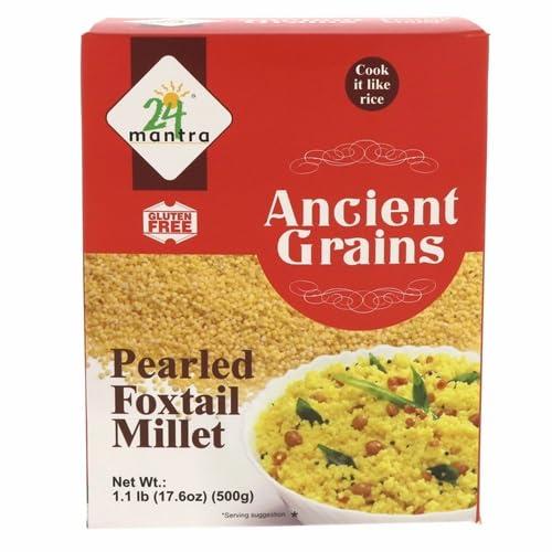 24 Mantra Organic 24 Mantra Organic Unpolished Foxtail Millet, LOW G.I Kangni, Naturally Gluten Free