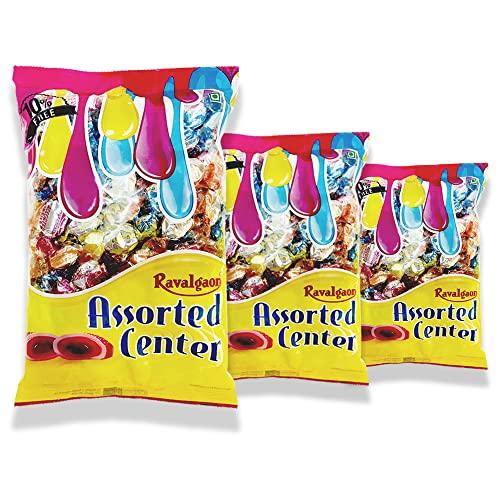 The Ravalgaon Sugar Farm Ltd Ravalgaon Assorted Center Candy, 478 grams (Pack of 3)