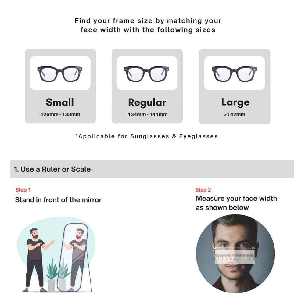 The Tinted Story The Tinted Story | Half Rim Eyeglasses | 100% UV Protected | Men & Women | Black | Small | Air Flexible Reading Glasses (2.0)-Pack of 1