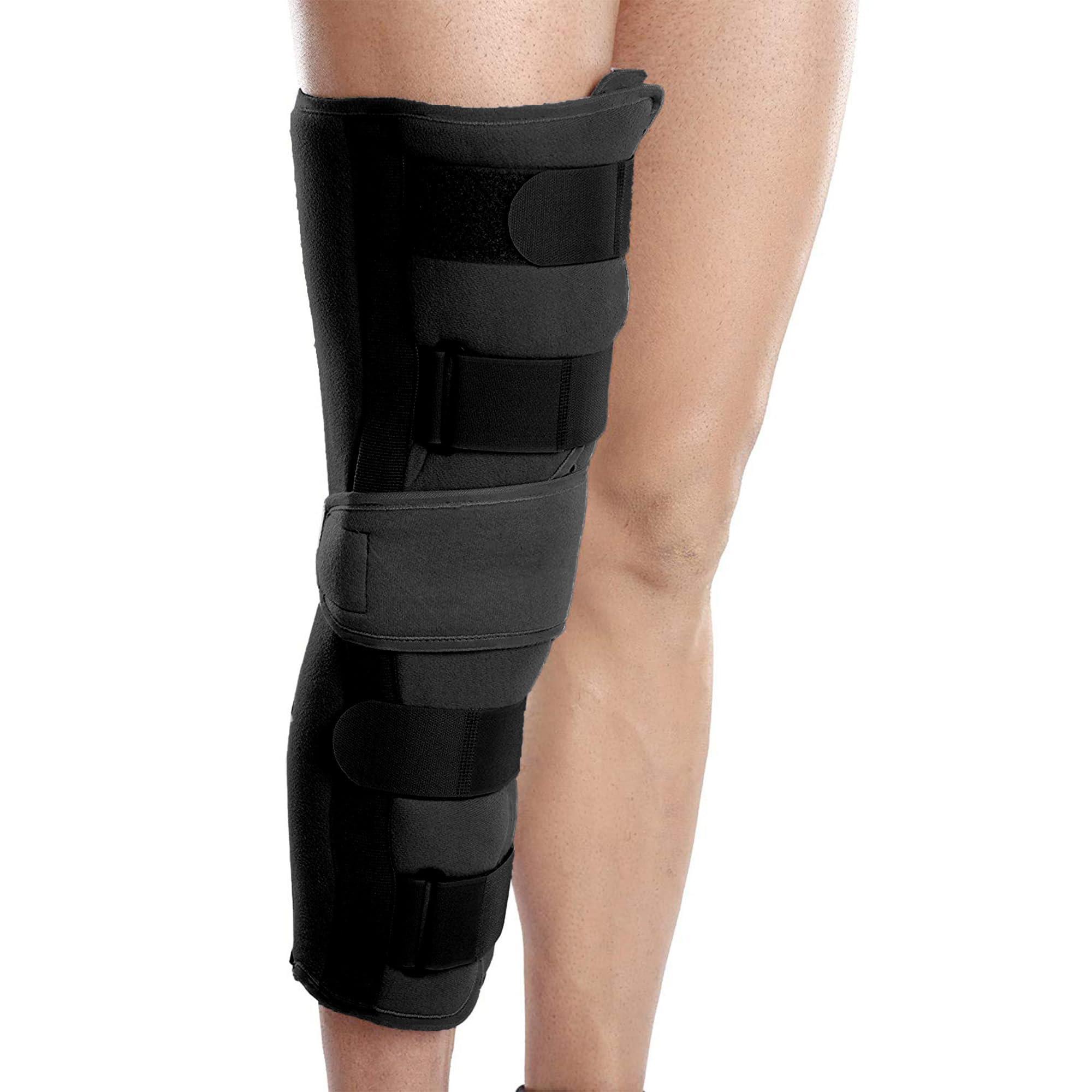 Wonder Care Wonder Care Knee Immobilizer Brace for Knee support for dislocation injuries ligament tear wraparound knee stabilizer splint for men & women (19 long) (S)
