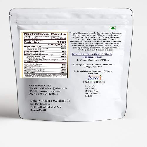 AGRI CLUB Agri Club Zed Black Sesame Seed 1 kg, Kaale Til