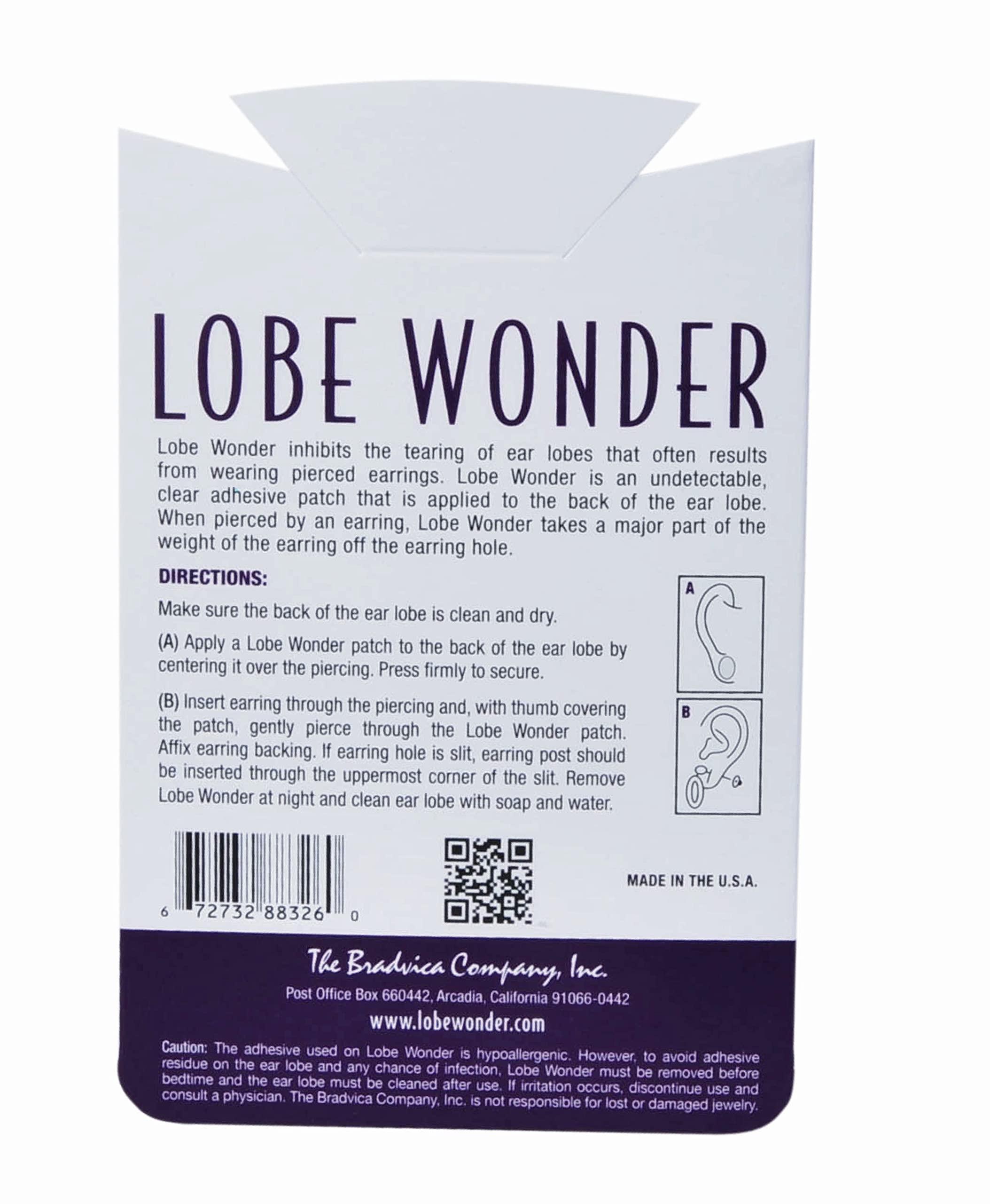 Lobe Wonder Lobe Wonder (100 Paches) Surgical Tape for Ear | Protects and Supports Earlobes During Earring Wear with Earlobe TapesEarring Holder Sticker Ear Stickers for Earrings (100 Paches)