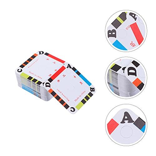 HEALLILY 200Pcs DIY Weaving Cards Paper Loom Cards Tablet Loom Weaving Supplies