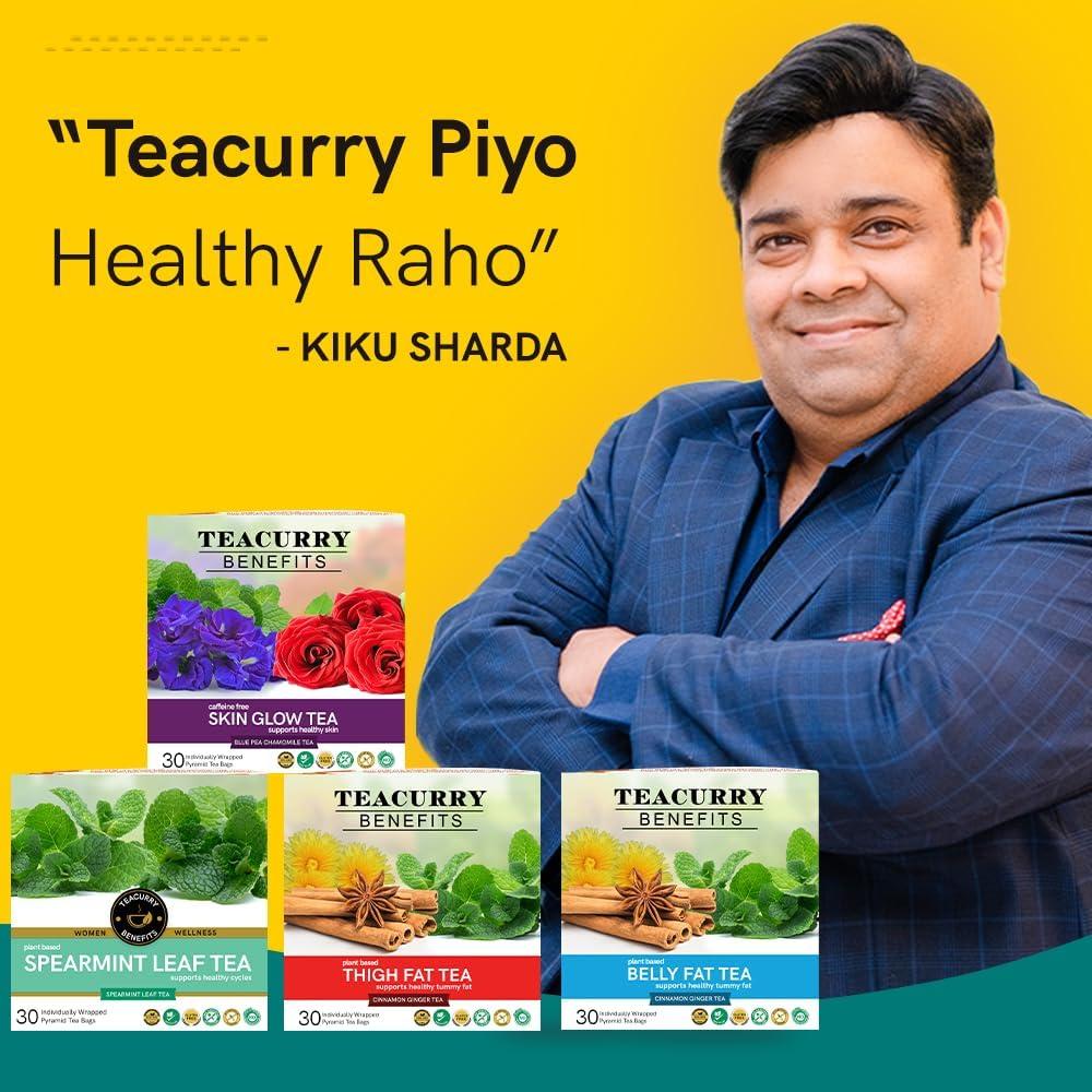 TEACURRY TEACURRY Amruttulya Chai (200 Grams, 100 Cups) - Amruttulya Tea for Energy and Digestion - 100% Natural Tea with Real Spices | Refreshing & Tasteful Flavor Amruttulya Masala Chai Tea