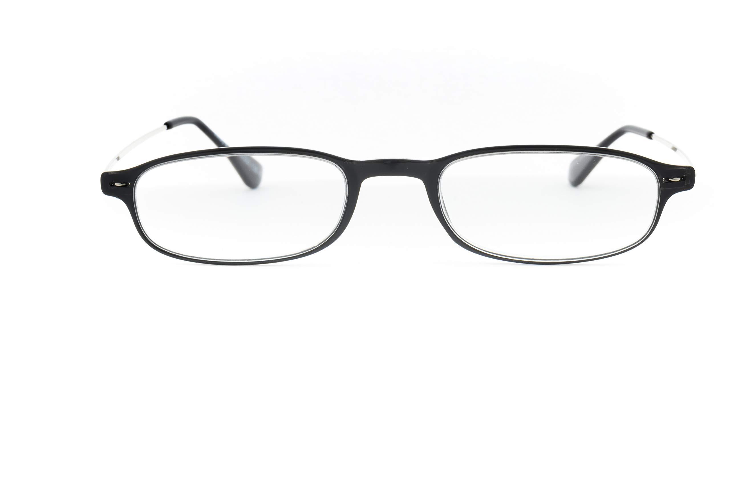 Dr.Harmann\'s Dr.Harmann\'s Rectangular Reading Glasses (Black) (Library 4 +1.50)