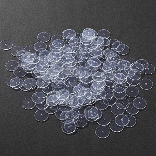 Nyamah Sales Silicone Rubber Ear Back Stoppers Earlobe Support Patches Findings Stud Earring Plugs for Women Medium Size Clear Pack of 200
