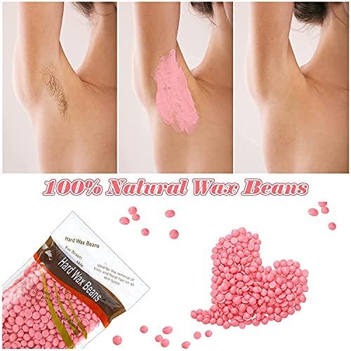 EQUVIA EQUVIA Wax Beans Hard Beans Stripless Wax Hard Wax Beans for Painless Hair Removal, Brazilian Waxing for Face, Eyebrow, Back, Chest, Bikini Areas, Legs At Home | Used Full Body | (1 kg)