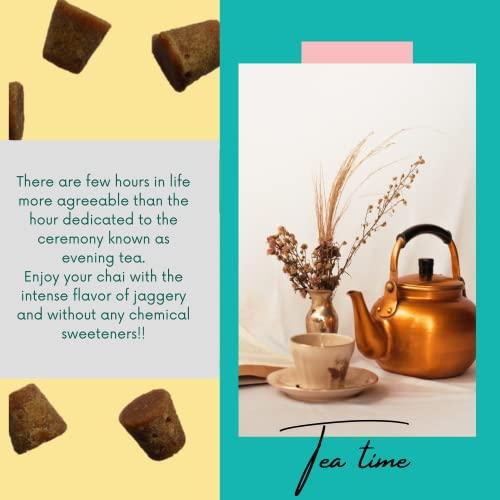 Paawak Paawak Gold Premium Jaggery Cubes 450gm | Paawak Chemical Free Jaggery Cubes, Gud Jaggery, Gur Bheli [Pure, Natural, No Preservatives Added] Jaggery cubes are generally used for Tea, Coffee, Milkshake