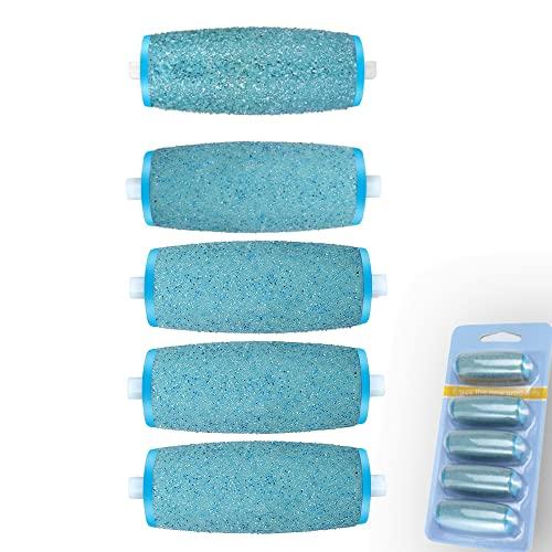 Mayting Replacement Roller Refill Heads for Amope Pedi Perfect Electronic Foot File (1 Extra&4 Regular contains shell powder)