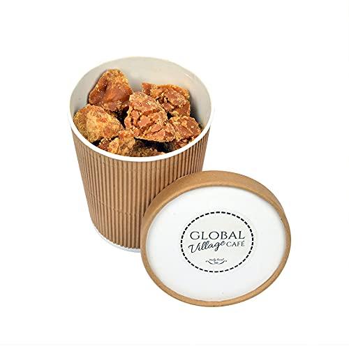 GLOBAL VILLAGE CAFE GLOBAL VILLAGE CAFE Natural Healthy Jaggery Cubes/Jeggery Powder/Pure jaggery cube/Jaggery block/Organic jaggery cube/no Added Color (250g- Pack of 4)