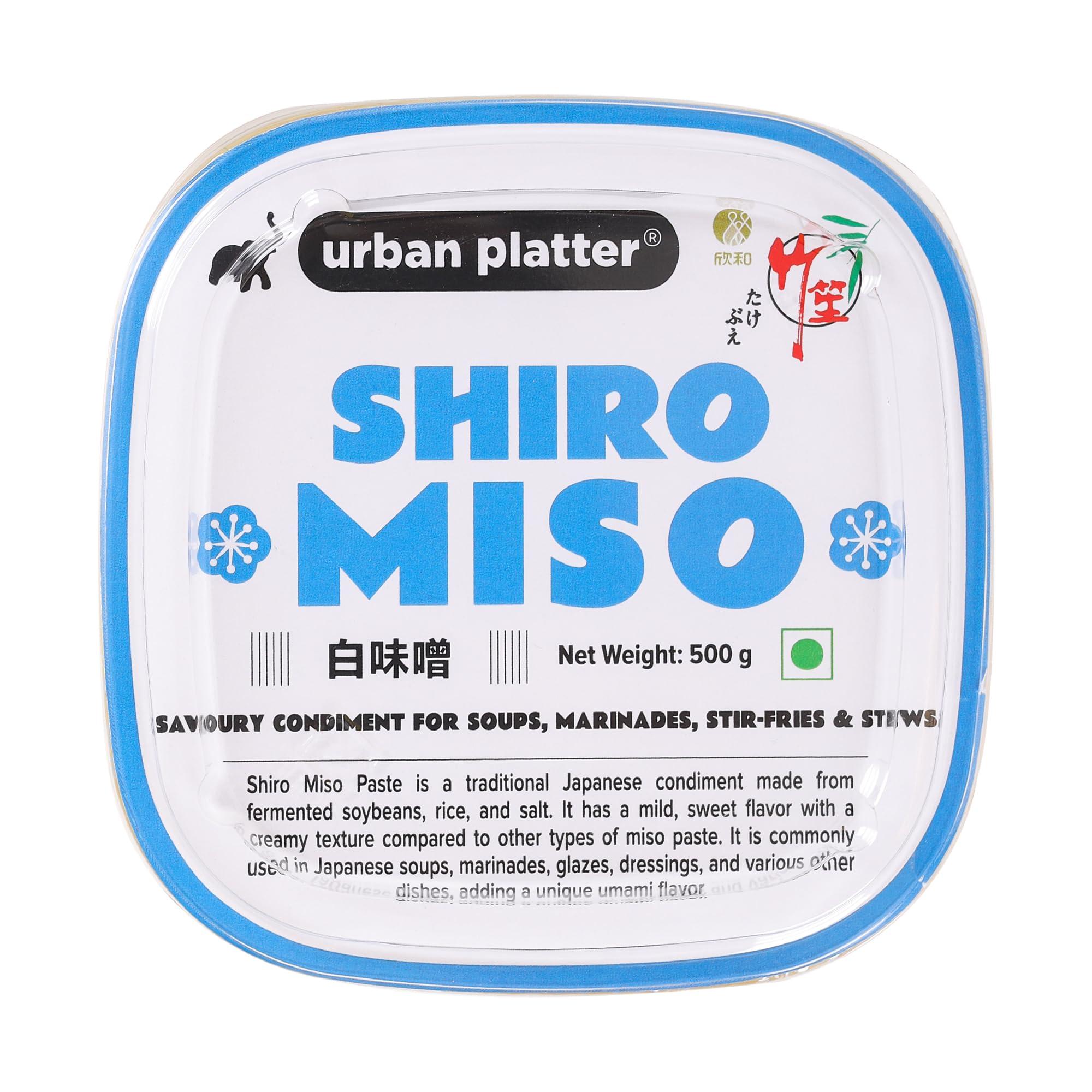 urban platter Urban Platter Shiro Miso, 500g (Light Miso Paste | Soy Based | Japanese Staple)