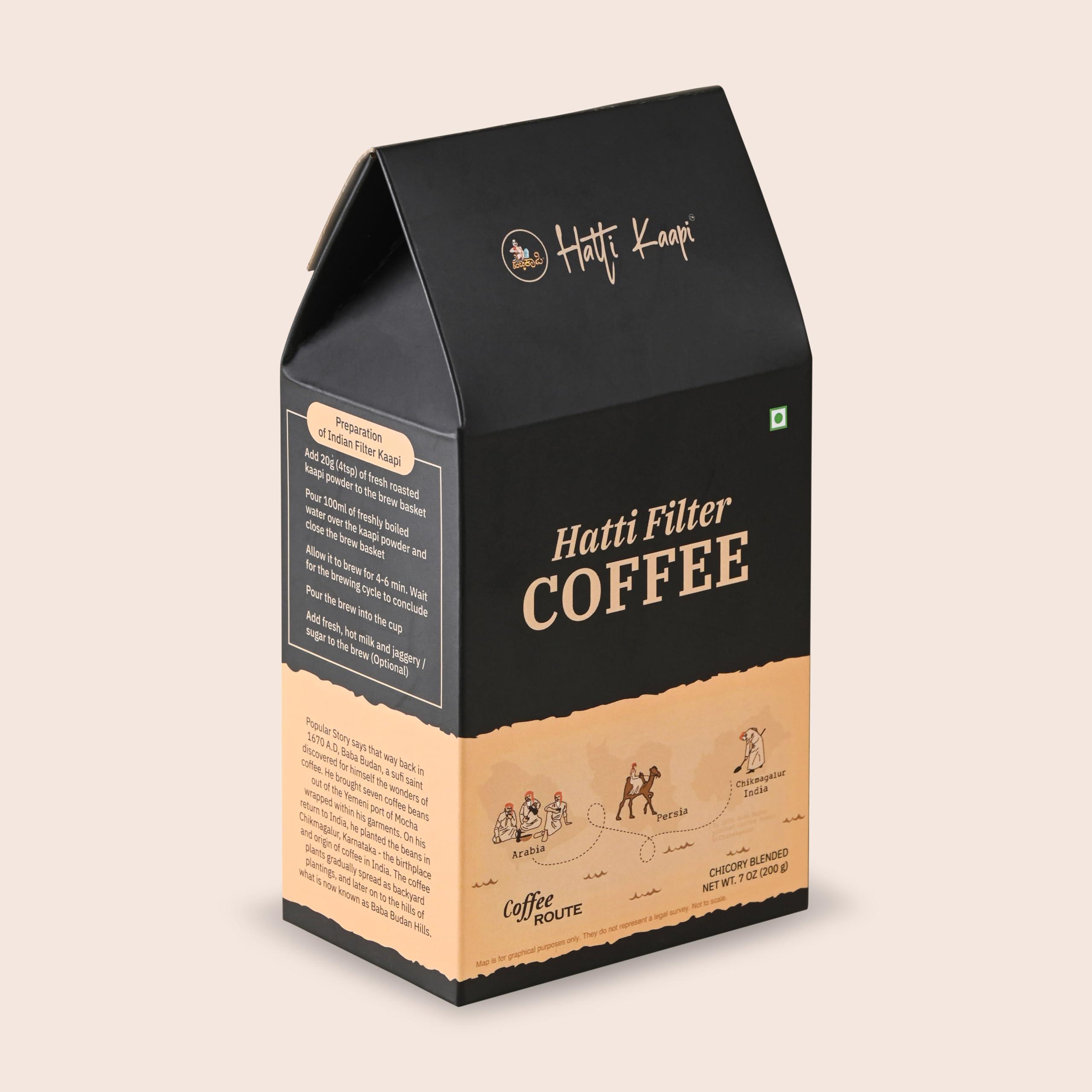 Hatti Kaapi Hatti Kaapi Chicory Blended Coffee Powder, 200 Grams