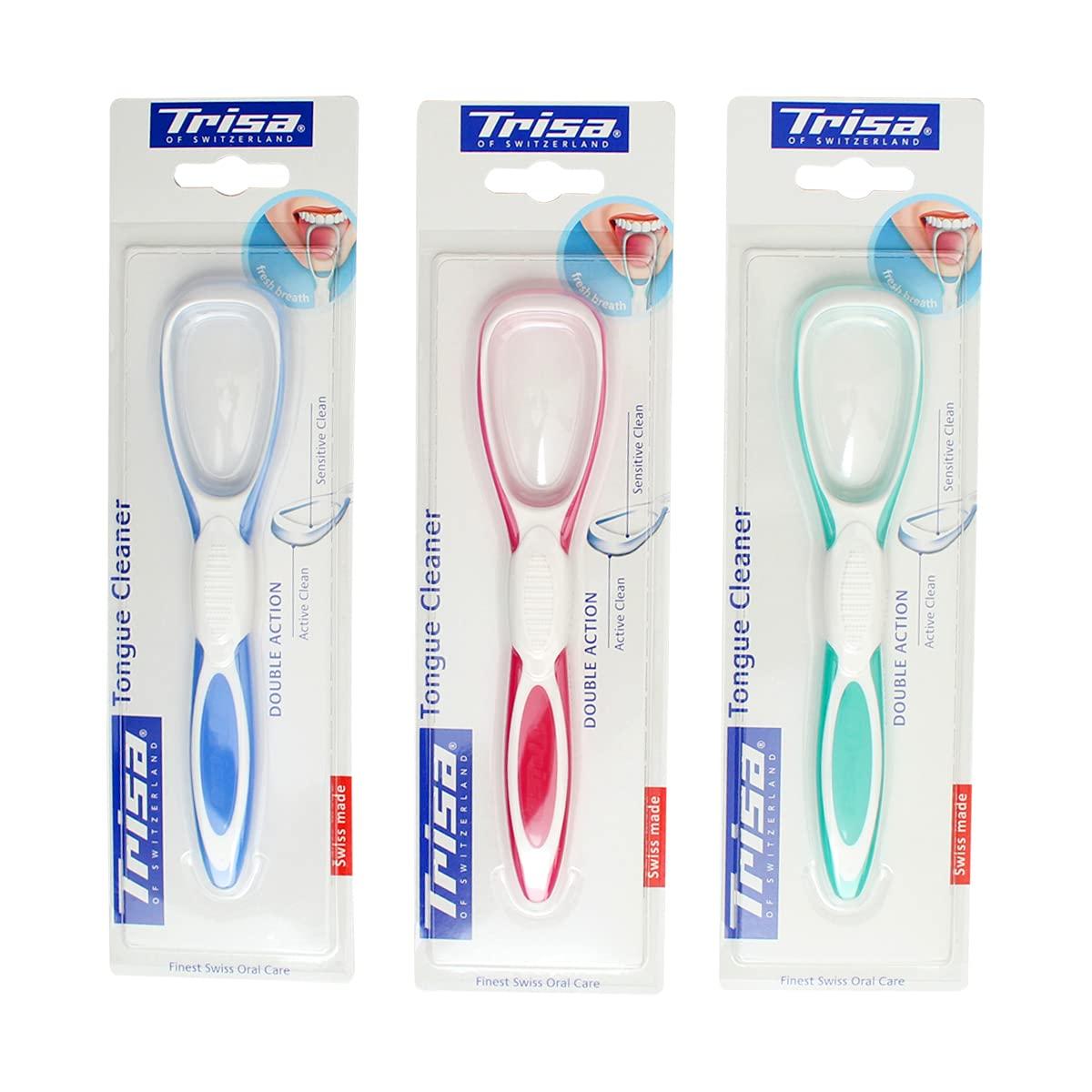 TRISA Trisa Tongue Cleaner Double Action (Assorted Color)