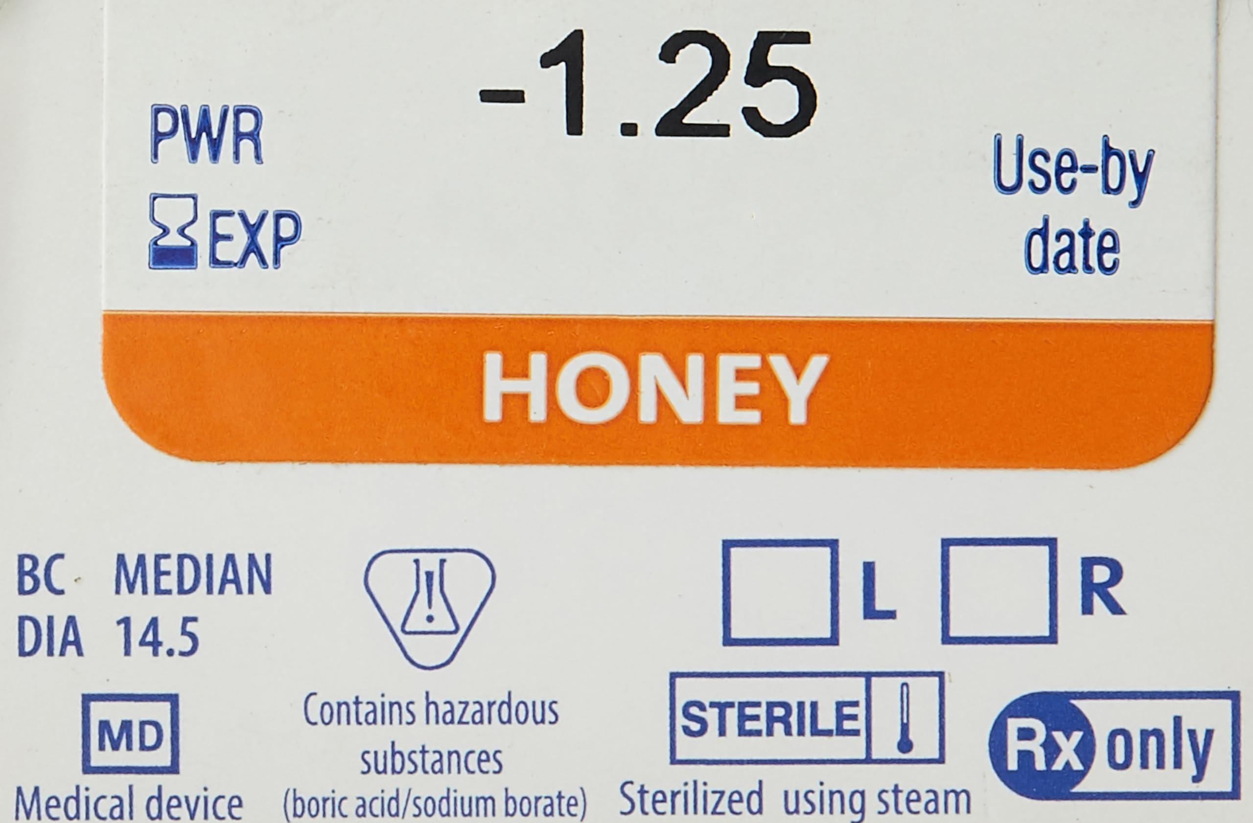 ALCON Freshlook Colorblends Contact Lens with Lens Case & Solution - 2 Pieces (-1.25,Honey)