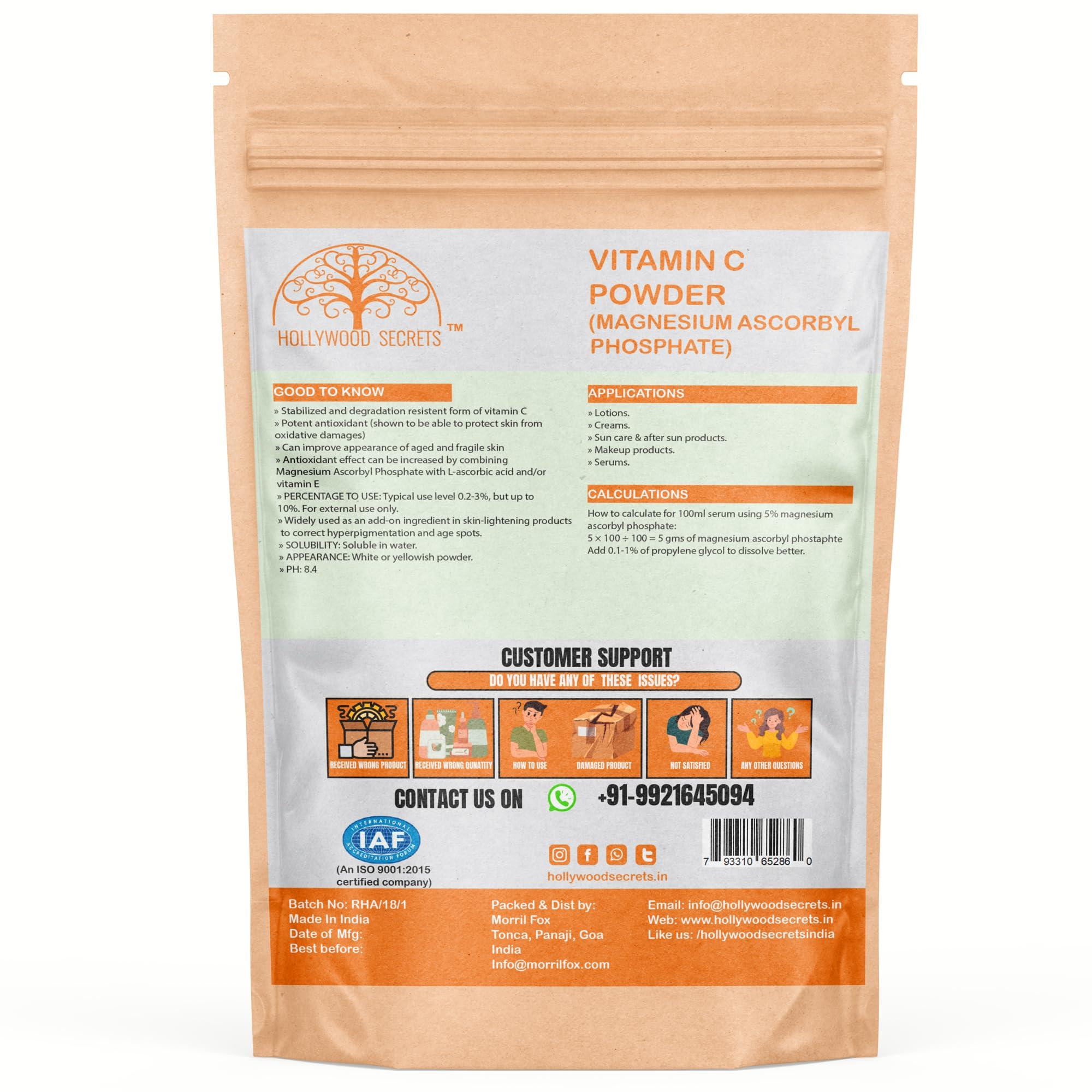 HOLLYWOOD SECRETS Magnesium Ascorbyl Phosphate Vitamin C Powder 50gm