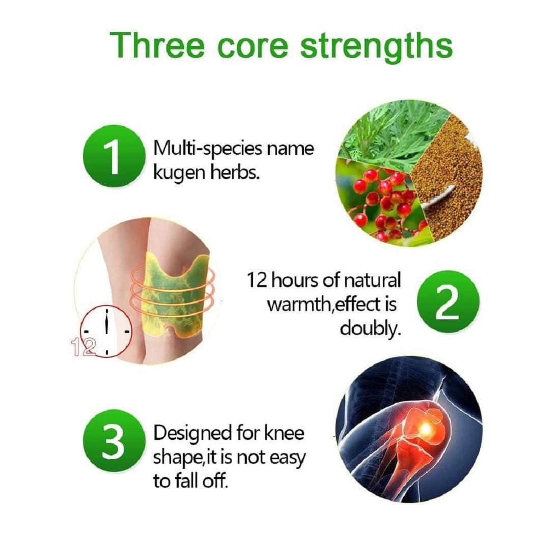 SWAMINE Herbal Knee Plaster Sticker Pain Relief and Inflammation Patches Joint Knee Relief Patches Kit Natural Wormwood Extract Sticker Knee Pain Relief Patches For Men Women Pack Of 10