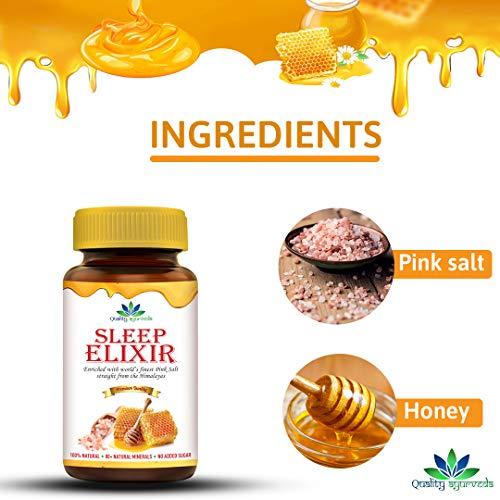 Quality Ayurveda Quality Ayurveda Sleep Elixir Raw Honey With Pink Himalayan Salt For Better & Sound Sleep Pack of 3