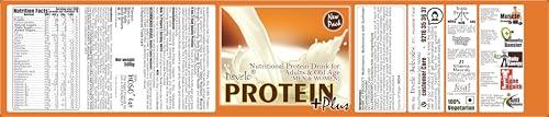 DEVELO Develo Protein Powder for Men & Women, Whey, Milk & Soy (Triple Protein)  500 g Chocolate