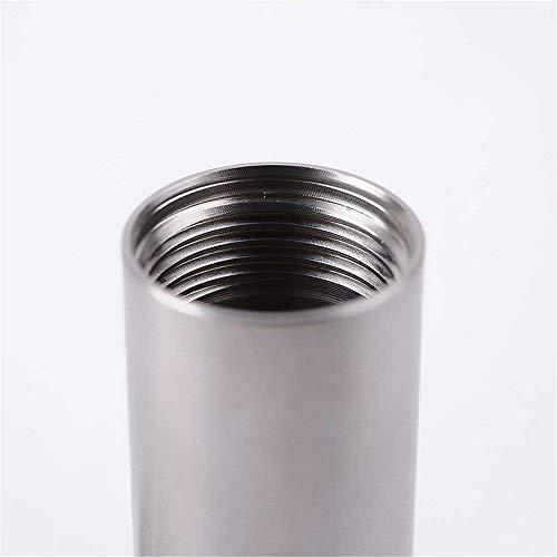 warmUS Medical Grade Stainless Steel Pill Fob with 2 Cleaner Brushes and 2 Sealing Rings Emergency Aspirin Waterproof Keychain Pill Holder(Diameter - 0.59\" x Height 1.96\")