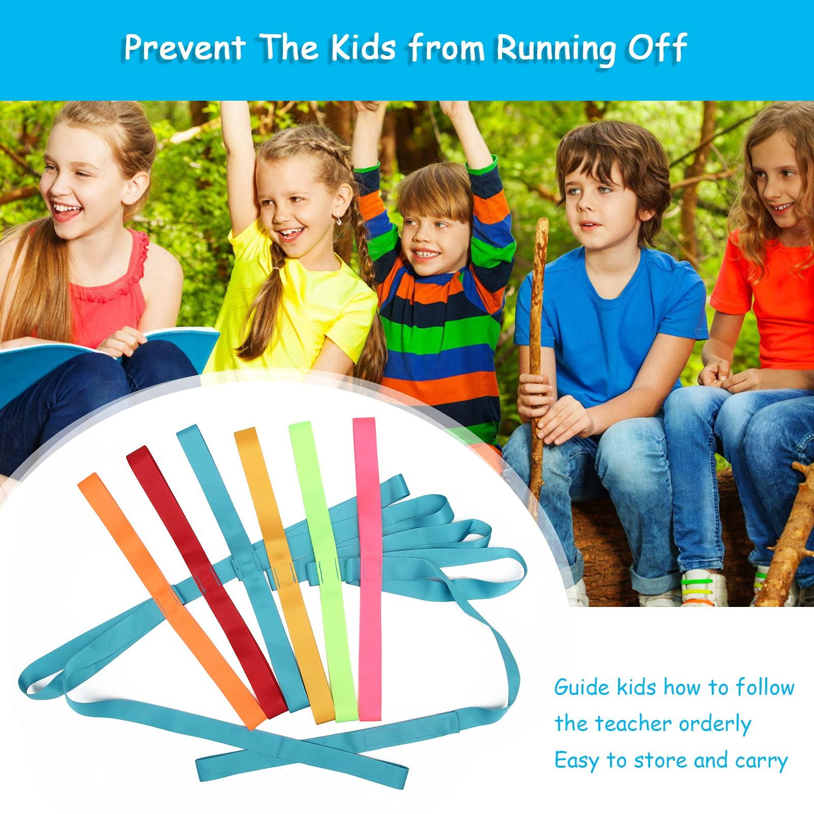 Winspeed Winspeed Preschool Walking Rope for Daycare, Walking Rope for Children Safety Line Rope for Walking, Colorful Hands Walking Rope with Handles (AD-Walking Rope-1P)