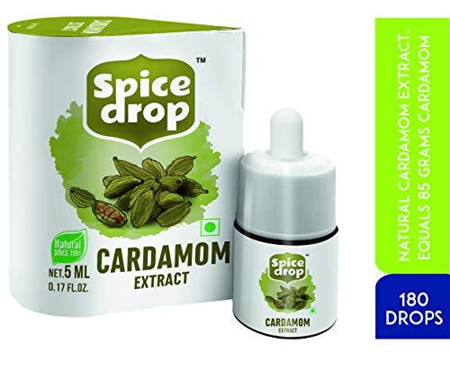 Spice Drop Spice Drop Chai Masala Tea Combo | Natural Extract of Ginger (Adrak), Tea Masala (Chai Masala) and Cardamom (Elaichi) | Food, Beverages and Dessert |1 Bottle 180 Drops (5 ML x 3 Packs)